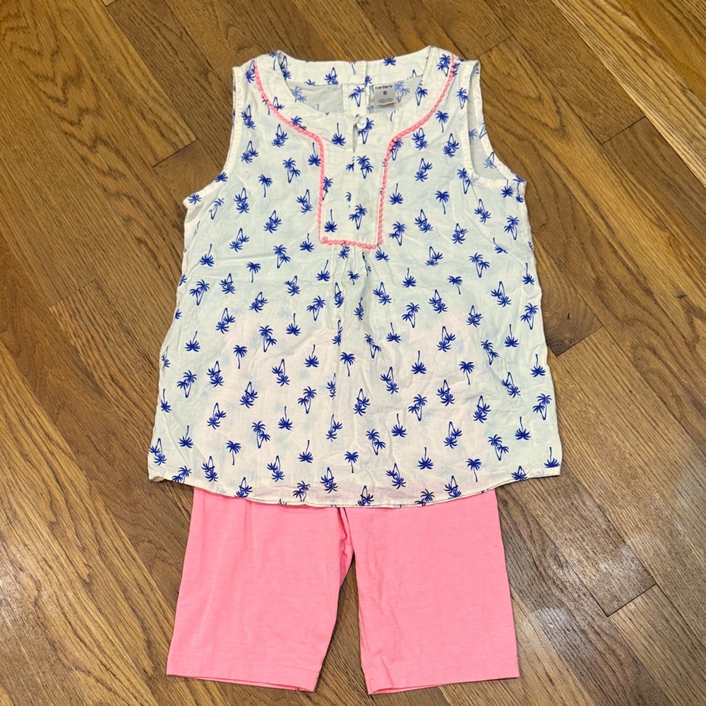 Carter’s girls set: cute sleeveless top and shorts